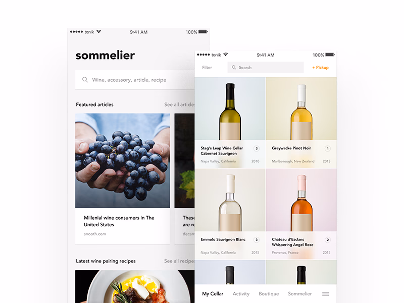 Sommelier · iOS